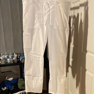 White scrub Pants